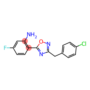 2-{3-[(4-chlorophenyl)methyl]-1,2,4-oxadiazol-5-yl}-5-fluoroaniline