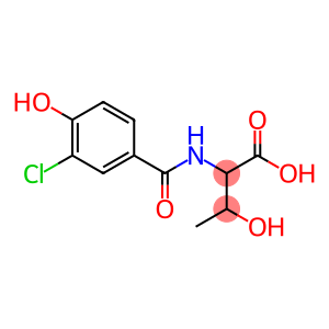 2-[(3-chloro-4-hydroxyphenyl)formamido]-3-hydroxybutanoic acid