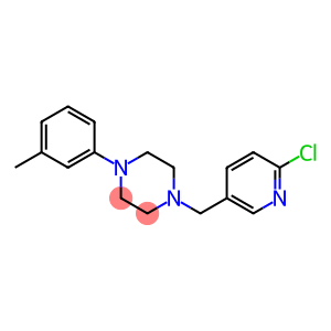 1-[(6-chloropyridin-3-yl)methyl]-4-(3-methylphenyl)piperazine