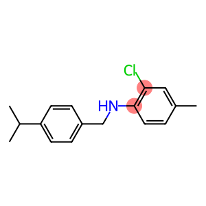 2-chloro-4-methyl-N-{[4-(propan-2-yl)phenyl]methyl}aniline