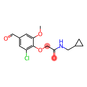 2-(2-chloro-4-formyl-6-methoxyphenoxy)-N-(cyclopropylmethyl)acetamide