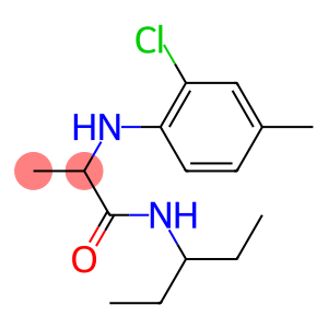 2-[(2-chloro-4-methylphenyl)amino]-N-(pentan-3-yl)propanamide