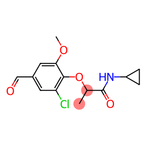 2-(2-chloro-4-formyl-6-methoxyphenoxy)-N-cyclopropylpropanamide