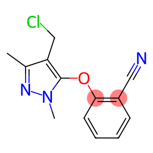 2-{[4-(chloromethyl)-1,3-dimethyl-1H-pyrazol-5-yl]oxy}benzonitrile