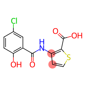 3-[(5-chloro-2-hydroxybenzene)amido]thiophene-2-carboxylic acid