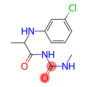 1-{2-[(3-chlorophenyl)amino]propanoyl}-3-methylurea