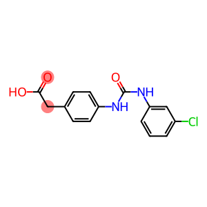 2-(4-{[(3-chlorophenyl)carbamoyl]amino}phenyl)acetic acid