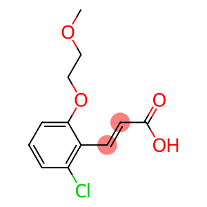 3-[2-chloro-6-(2-methoxyethoxy)phenyl]prop-2-enoic acid