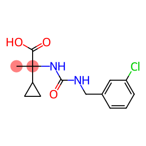 2-({[(3-chlorophenyl)methyl]carbamoyl}amino)-2-cyclopropylpropanoic acid