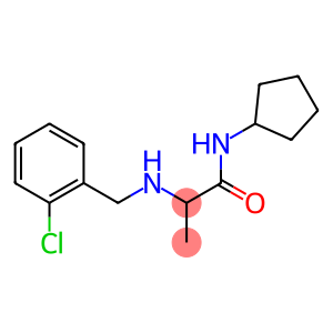 2-{[(2-chlorophenyl)methyl]amino}-N-cyclopentylpropanamide