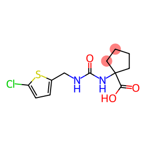 1-({[(5-chlorothiophen-2-yl)methyl]carbamoyl}amino)cyclopentane-1-carboxylic acid