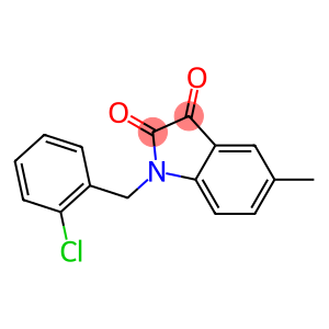 1-[(2-chlorophenyl)methyl]-5-methyl-2,3-dihydro-1H-indole-2,3-dione