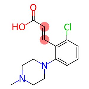 3-[2-chloro-6-(4-methylpiperazin-1-yl)phenyl]prop-2-enoic acid