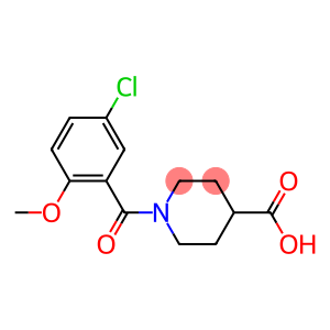 1-[(5-chloro-2-methoxyphenyl)carbonyl]piperidine-4-carboxylic acid