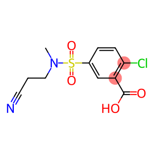 2-chloro-5-[(2-cyanoethyl)(methyl)sulfamoyl]benzoic acid