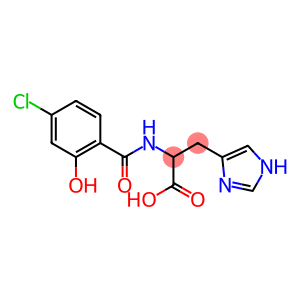 2-[(4-chloro-2-hydroxyphenyl)formamido]-3-(1H-imidazol-4-yl)propanoic acid