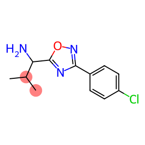 1-[3-(4-chlorophenyl)-1,2,4-oxadiazol-5-yl]-2-methylpropan-1-amine