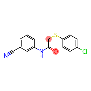 2-[(4-chlorophenyl)sulfanyl]-N-(3-cyanophenyl)acetamide