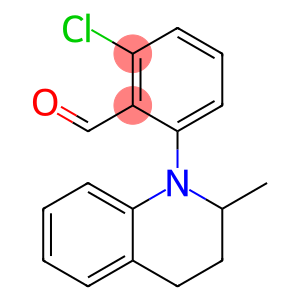 2-chloro-6-(2-methyl-1,2,3,4-tetrahydroquinolin-1-yl)benzaldehyde