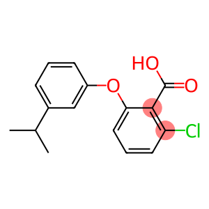 2-chloro-6-[3-(propan-2-yl)phenoxy]benzoic acid