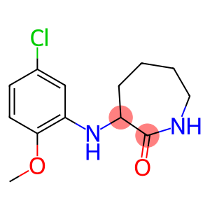 3-[(5-chloro-2-methoxyphenyl)amino]azepan-2-one