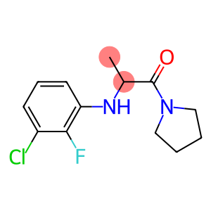 2-[(3-chloro-2-fluorophenyl)amino]-1-(pyrrolidin-1-yl)propan-1-one