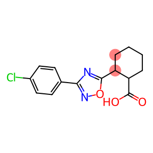 2-[3-(4-chlorophenyl)-1,2,4-oxadiazol-5-yl]cyclohexane-1-carboxylic acid