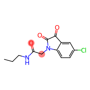 2-(5-chloro-2,3-dioxo-2,3-dihydro-1H-indol-1-yl)-N-propylacetamide