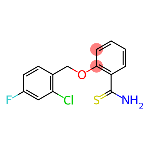 2-[(2-chloro-4-fluorophenyl)methoxy]benzene-1-carbothioamide
