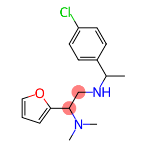 [1-(4-chlorophenyl)ethyl][2-(dimethylamino)-2-(furan-2-yl)ethyl]amine