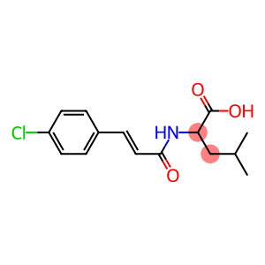 2-[3-(4-chlorophenyl)prop-2-enamido]-4-methylpentanoic acid