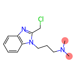 {3-[2-(chloromethyl)-1H-1,3-benzodiazol-1-yl]propyl}dimethylamine