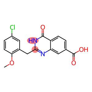 2-[(5-chloro-2-methoxyphenyl)methyl]-4-oxo-3,4-dihydroquinazoline-7-carboxylic acid