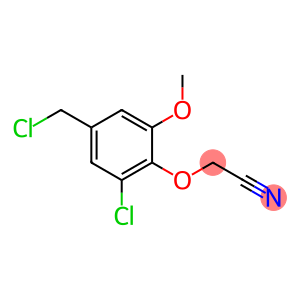 2-[2-chloro-4-(chloromethyl)-6-methoxyphenoxy]acetonitrile