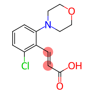 3-[2-chloro-6-(morpholin-4-yl)phenyl]prop-2-enoic acid