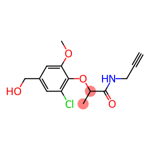 2-[2-chloro-4-(hydroxymethyl)-6-methoxyphenoxy]-N-(prop-2-yn-1-yl)propanamide