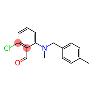 2-chloro-6-{methyl[(4-methylphenyl)methyl]amino}benzaldehyde