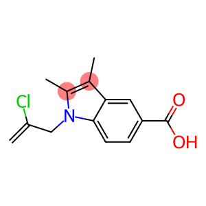 1-(2-chloroprop-2-en-1-yl)-2,3-dimethyl-1H-indole-5-carboxylic acid