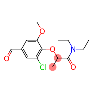 2-(2-chloro-4-formyl-6-methoxyphenoxy)-N,N-diethylpropanamide