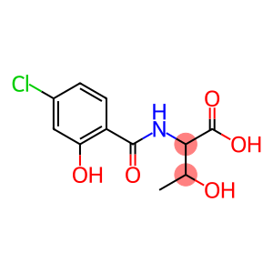 2-[(4-chloro-2-hydroxybenzoyl)amino]-3-hydroxybutanoic acid