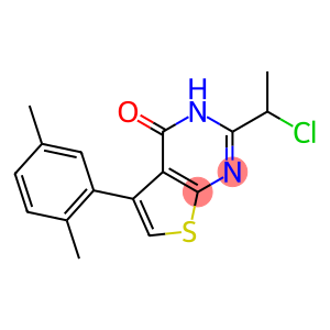 2-(1-chloroethyl)-5-(2,5-dimethylphenyl)-3H,4H-thieno[2,3-d]pyrimidin-4-one