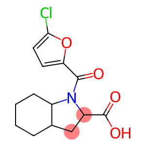 1-[(5-chlorofuran-2-yl)carbonyl]-octahydro-1H-indole-2-carboxylic acid