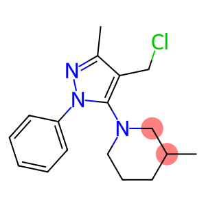 1-[4-(chloromethyl)-3-methyl-1-phenyl-1H-pyrazol-5-yl]-3-methylpiperidine