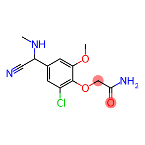 2-{2-chloro-4-[cyano(methylamino)methyl]-6-methoxyphenoxy}acetamide