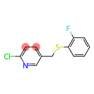2-chloro-5-{[(2-fluorophenyl)sulfanyl]methyl}pyridine