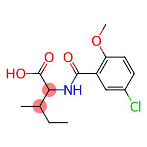 2-[(5-chloro-2-methoxyphenyl)formamido]-3-methylpentanoic acid