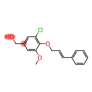 {3-chloro-5-methoxy-4-[(3-phenylprop-2-en-1-yl)oxy]phenyl}methanol