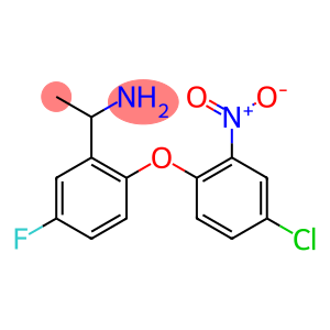 1-[2-(4-chloro-2-nitrophenoxy)-5-fluorophenyl]ethan-1-amine