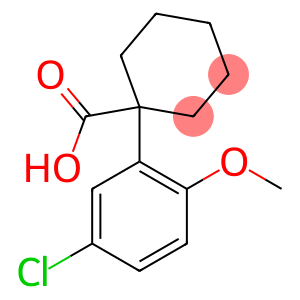 1-(5-chloro-2-methoxyphenyl)cyclohexane-1-carboxylic acid