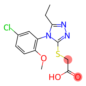 2-{[4-(5-chloro-2-methoxyphenyl)-5-ethyl-4H-1,2,4-triazol-3-yl]sulfanyl}acetic acid